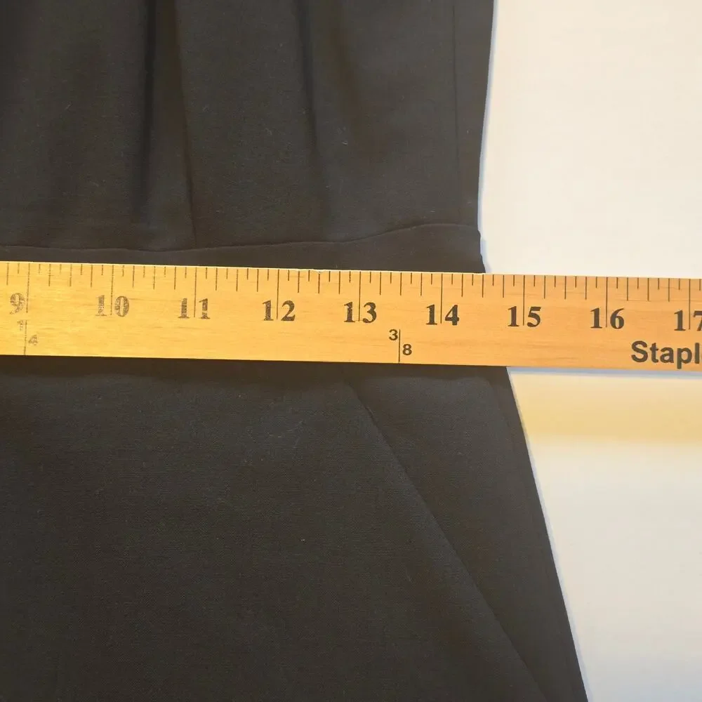 J Crew Sheath Dress Womens Size 6 Black Sleeveless Wool Blend Pockets Classic - Picture 11 of 14